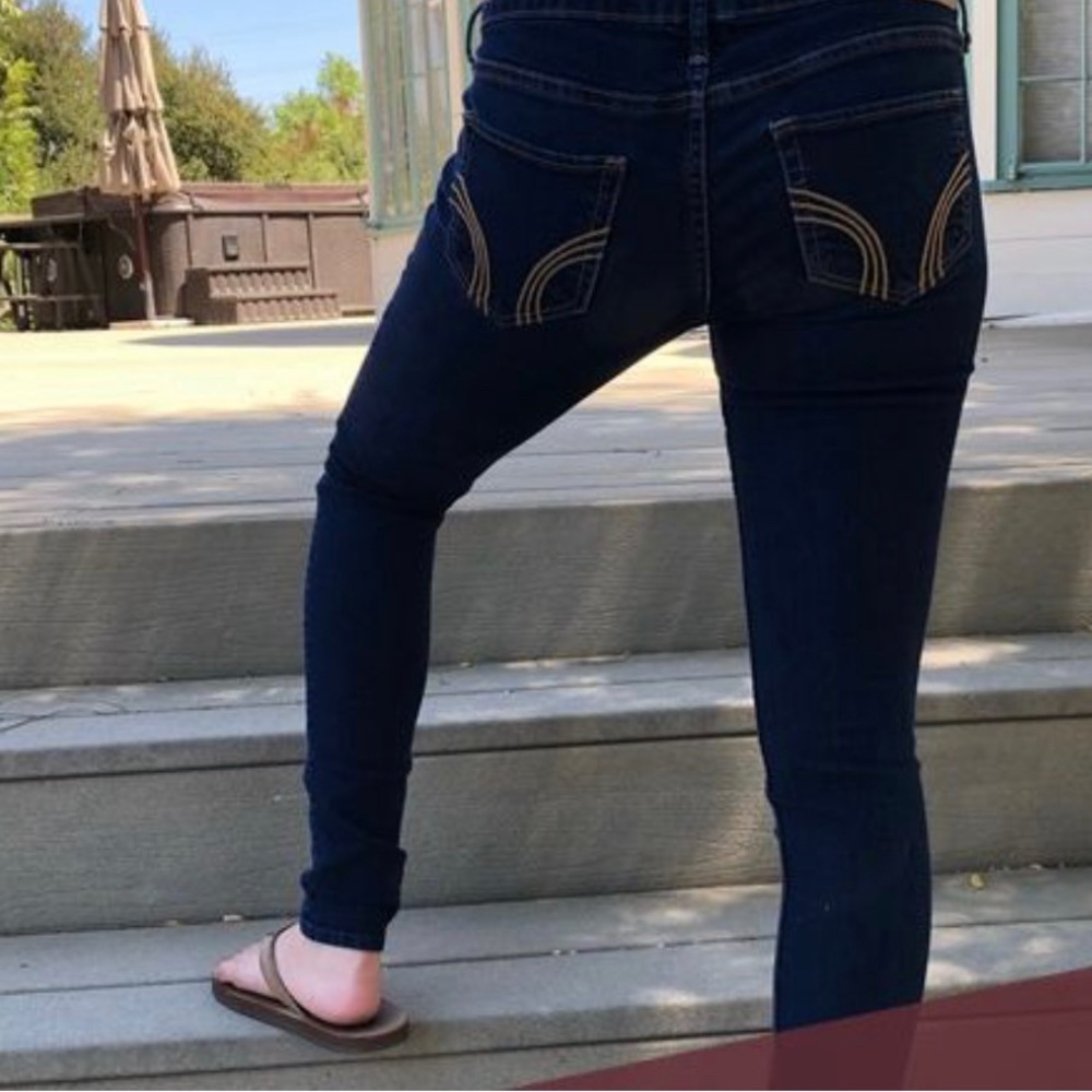 Hollister Navy Blue Stretch Jeggings